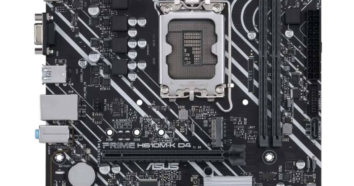 ASUS Placa Base PRIME H610M-K D4  mATX LGA1700 (2)