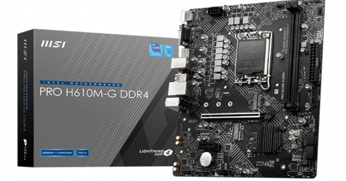 MSI Placa Base PRO H610M-G DDR4 mATX 1700