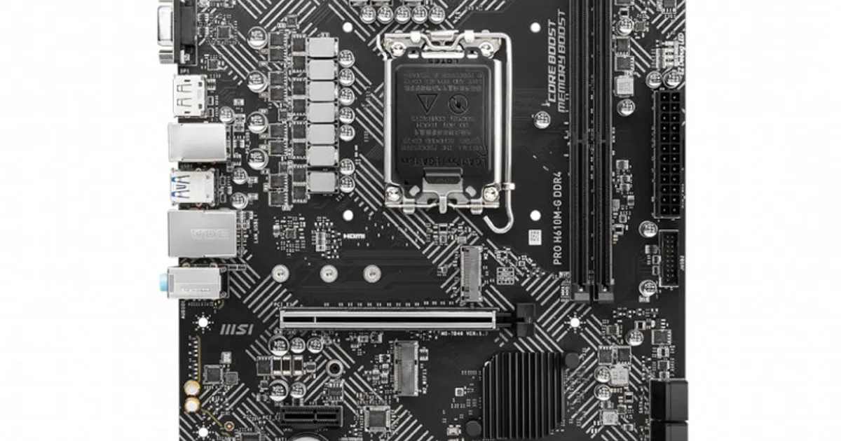 MSI Placa Base PRO H610M-G DDR4 mATX 1700 (2)