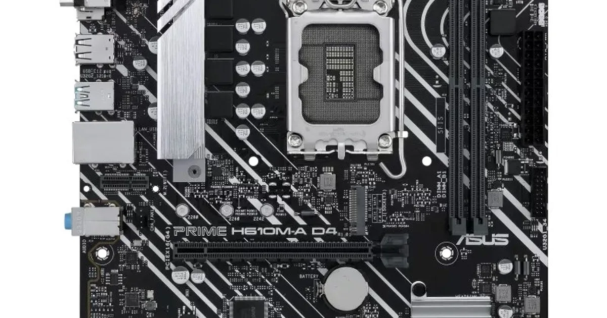 ASUS Placa Base PRIME H610M-A CSM D4  mATX 1700