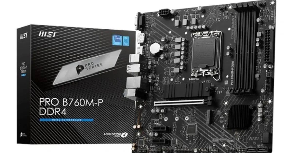 MSI Placa Base PRO B760M-P DDR4 mATX LGA1700