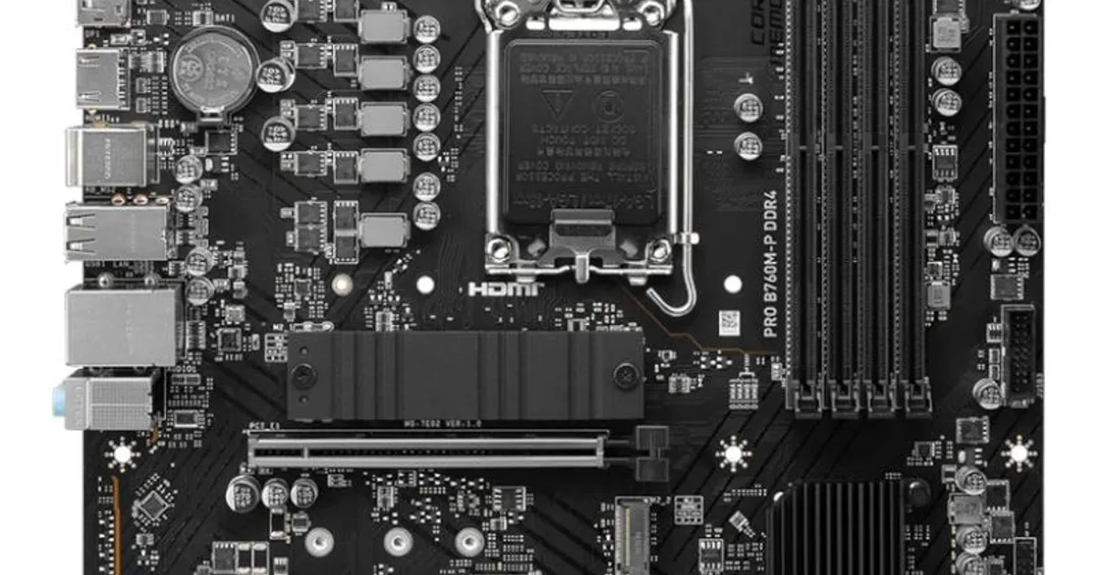 MSI Placa Base PRO B760M-P DDR4 mATX LGA1700 (2)