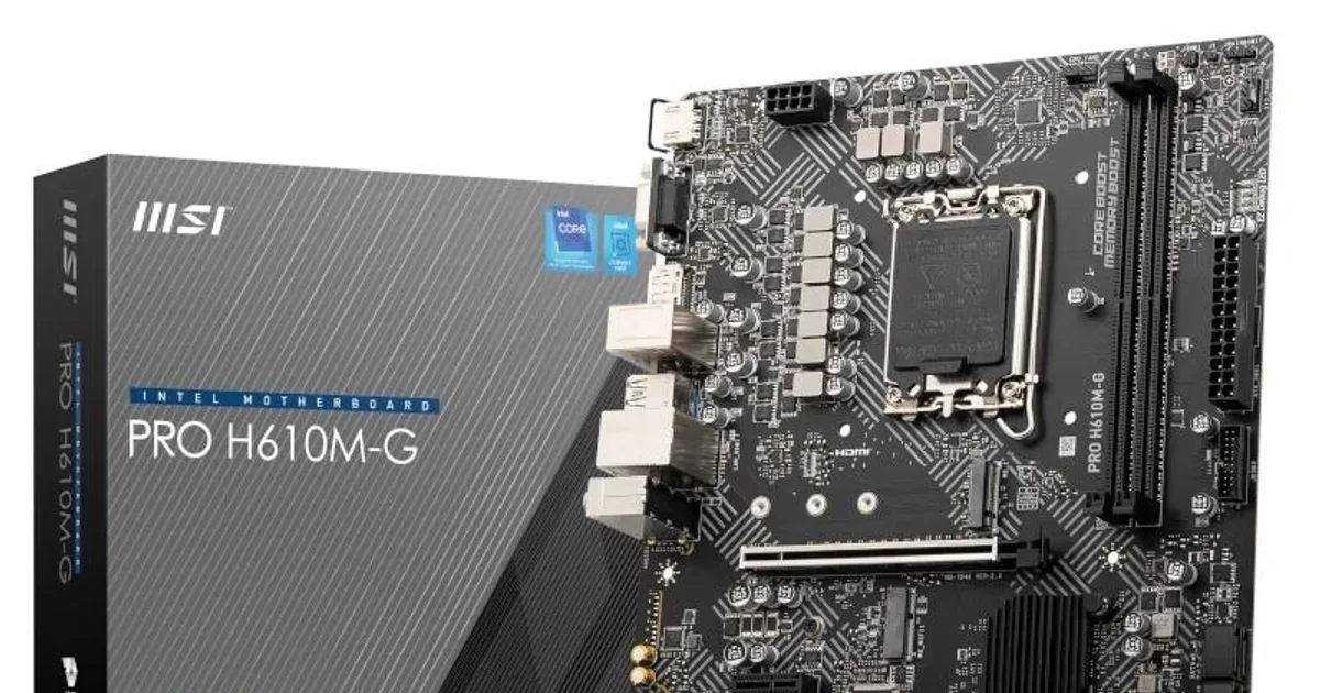 MSI Placa Base PRO H610M-G DDR5 mATX 1700