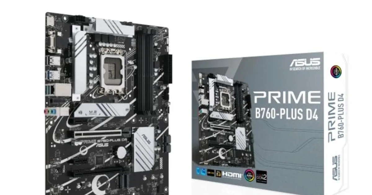 ASUS Placa Base PRIME B760-PLUS D4 ATX 1700