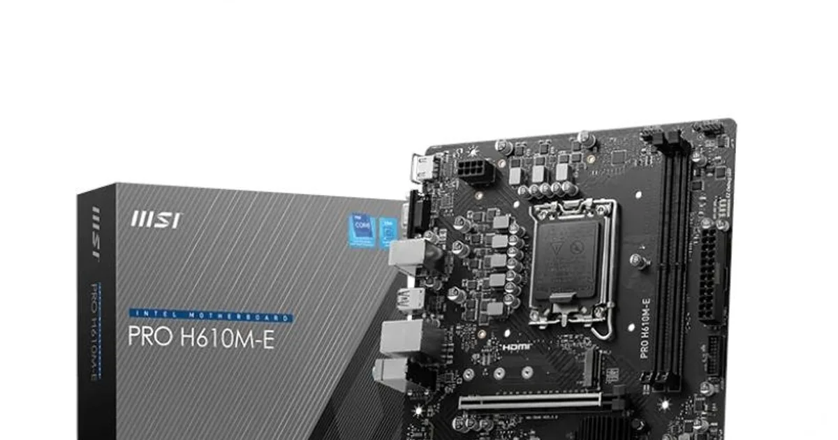 MSI Placa Base PRO H610M-E DDR5 mATX 1700