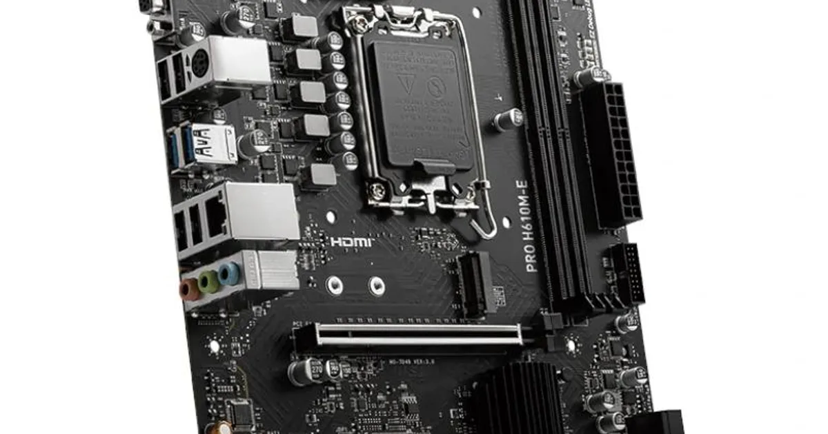 MSI Placa Base PRO H610M-E DDR5 mATX 1700 (3)