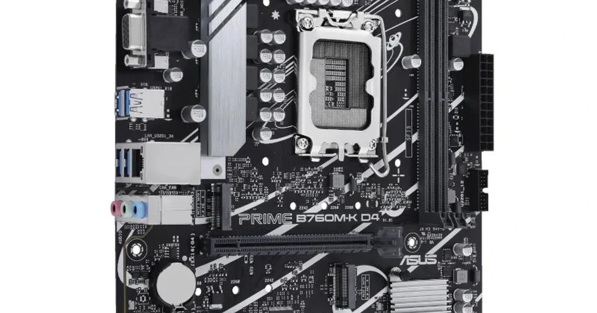 ASUS Placa Base PRIME B760M-K D4 mATX 1700 (2)
