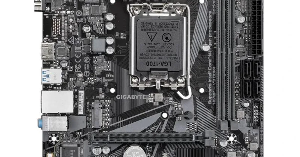 Gigabyte Placa Base H610M H V3 DDR4  mATX 1700 (2)