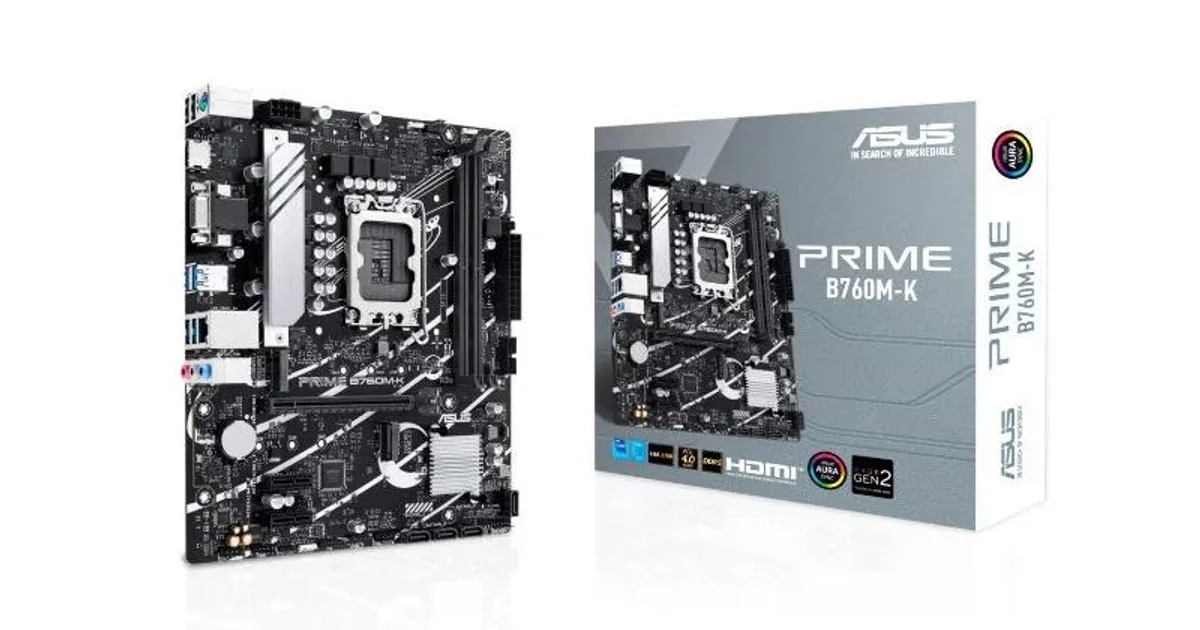 ASUS Placa Base PRIME B760M-K DDR5 mATX 1700