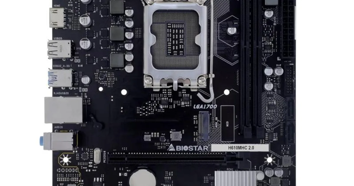 Biostar Placa Base H610MHC 2.0 DDR4 mATX LGA1700 (2)