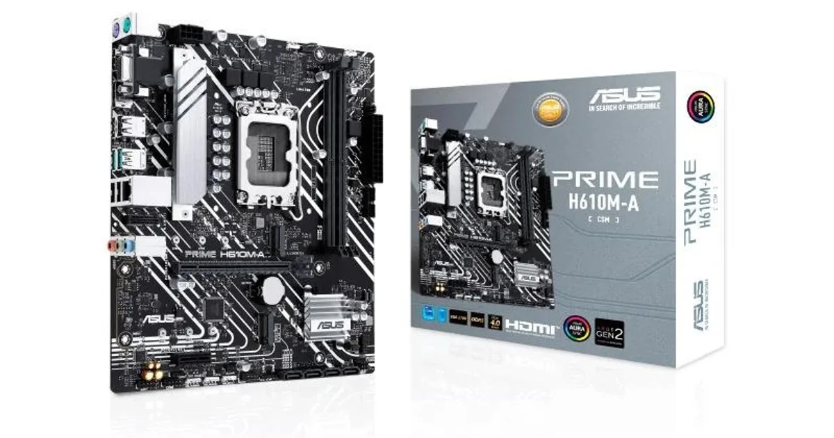 ASUS Placa Base PRIME H610M-A CSM DDR5  mATX 1700