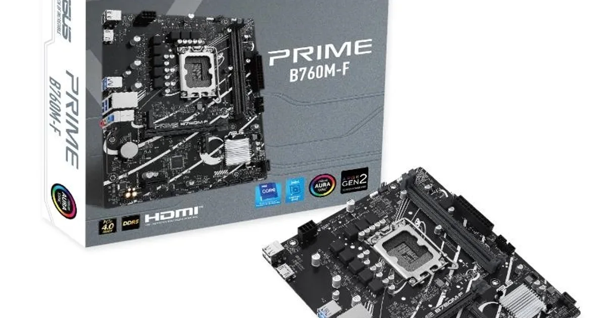 ASUS Placa Base PRIME B760M-F DDR5 mATX 1700