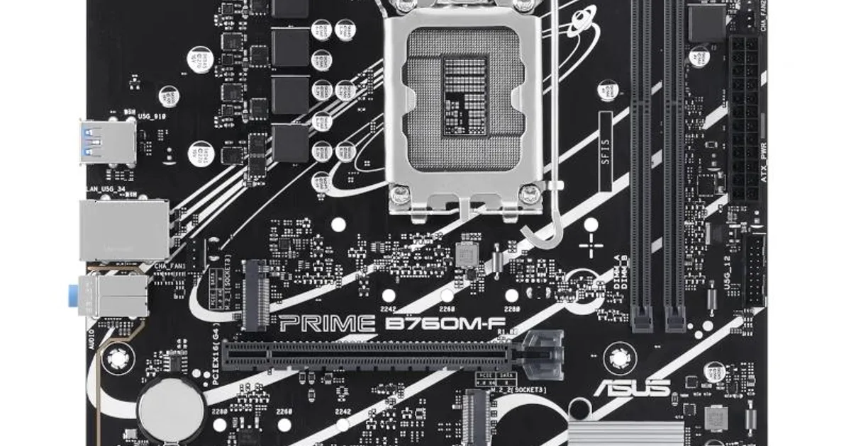 ASUS Placa Base PRIME B760M-F DDR5 mATX 1700 (2)