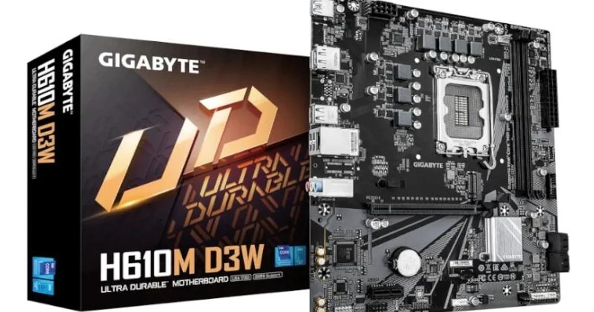 Gigabyte Placa Base H610M D3W DDR5 mATX 1700