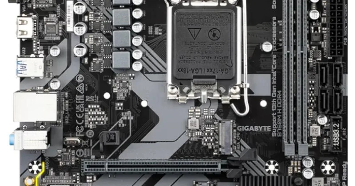 Gigabyte Placa Base B760M H DDR4  mATX LGA1700 (2)