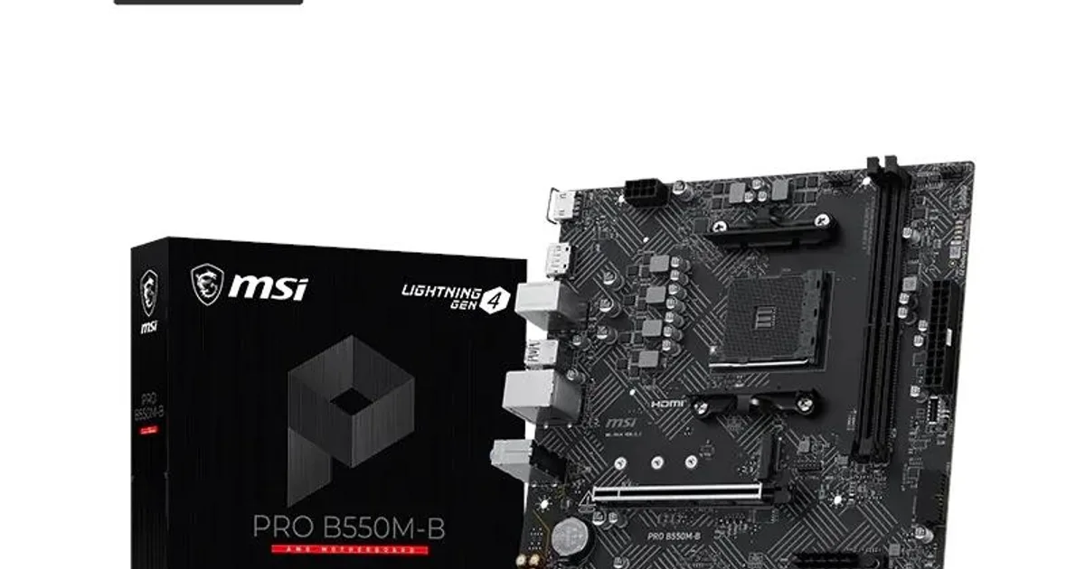 MSI Placa Base PRO B550M-B mATX AM4