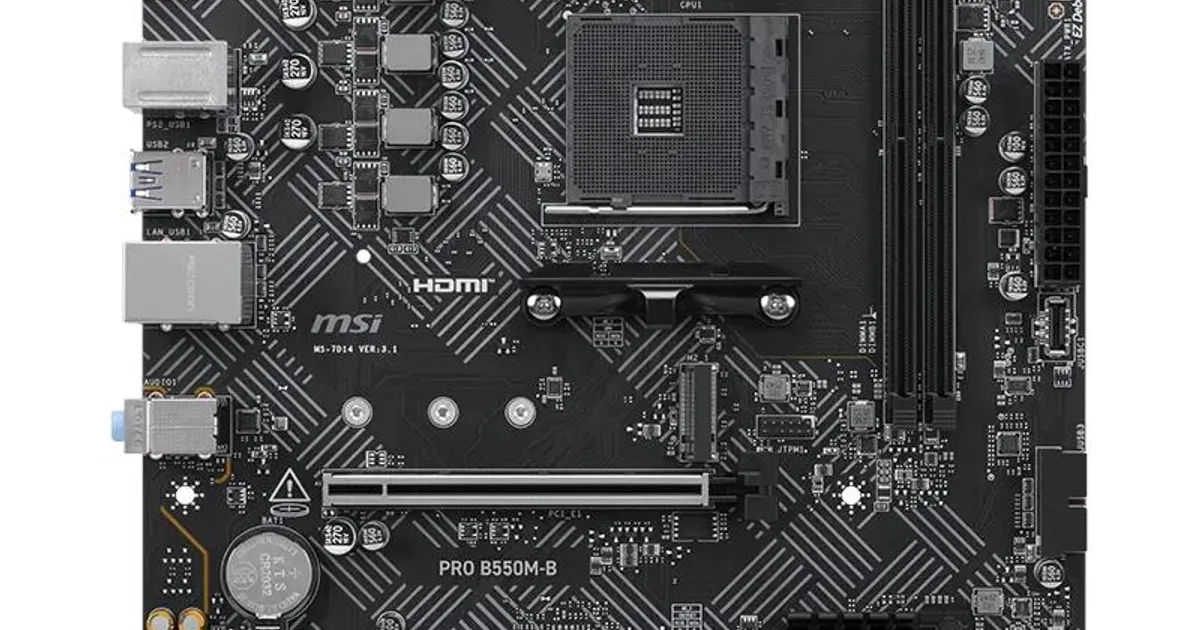 MSI Placa Base PRO B550M-B mATX AM4 (2)