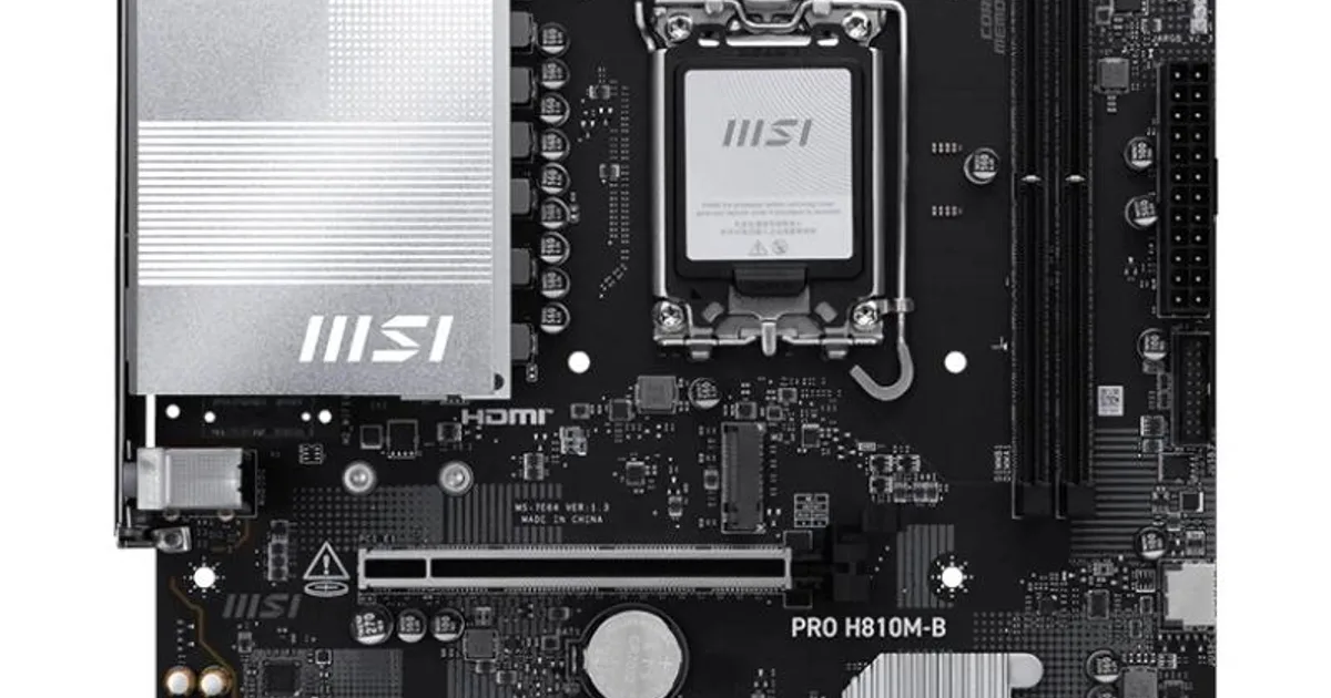 MSI Placa Base PRO H810M-B DDR5 mATX LGA1851 (2)