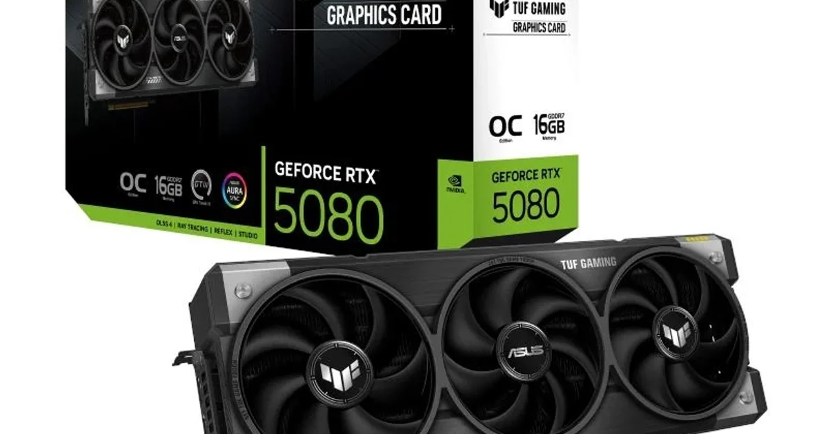 ASUS VGA NVIDIA TUF RTX 5080 OC 16G GAMING DDR7