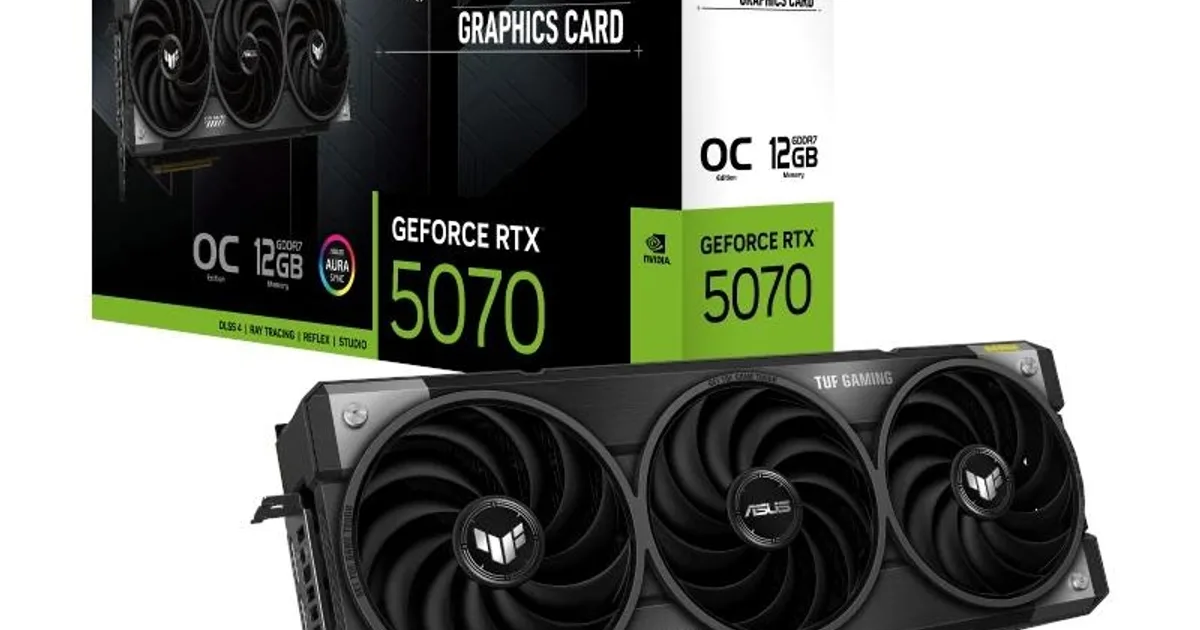 ASUS VGA NVIDIA TUF RTX 5070 O12G GAMING 12G DDR7
