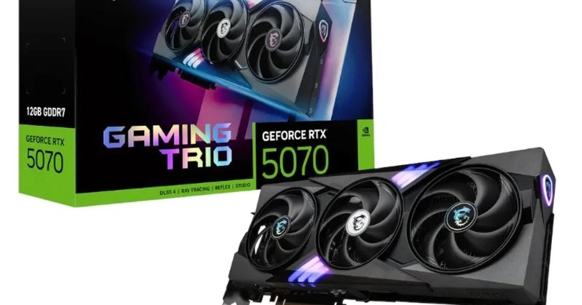 MSI VGA NVIDIA RTX 5070 12G GAMING TRIO OC DDR7