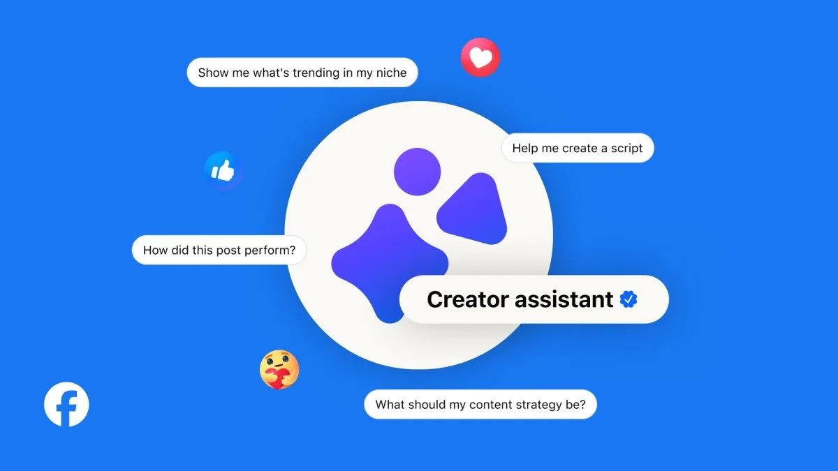 Meta lanza un asistente con IA para ayudar a creadores en Facebook