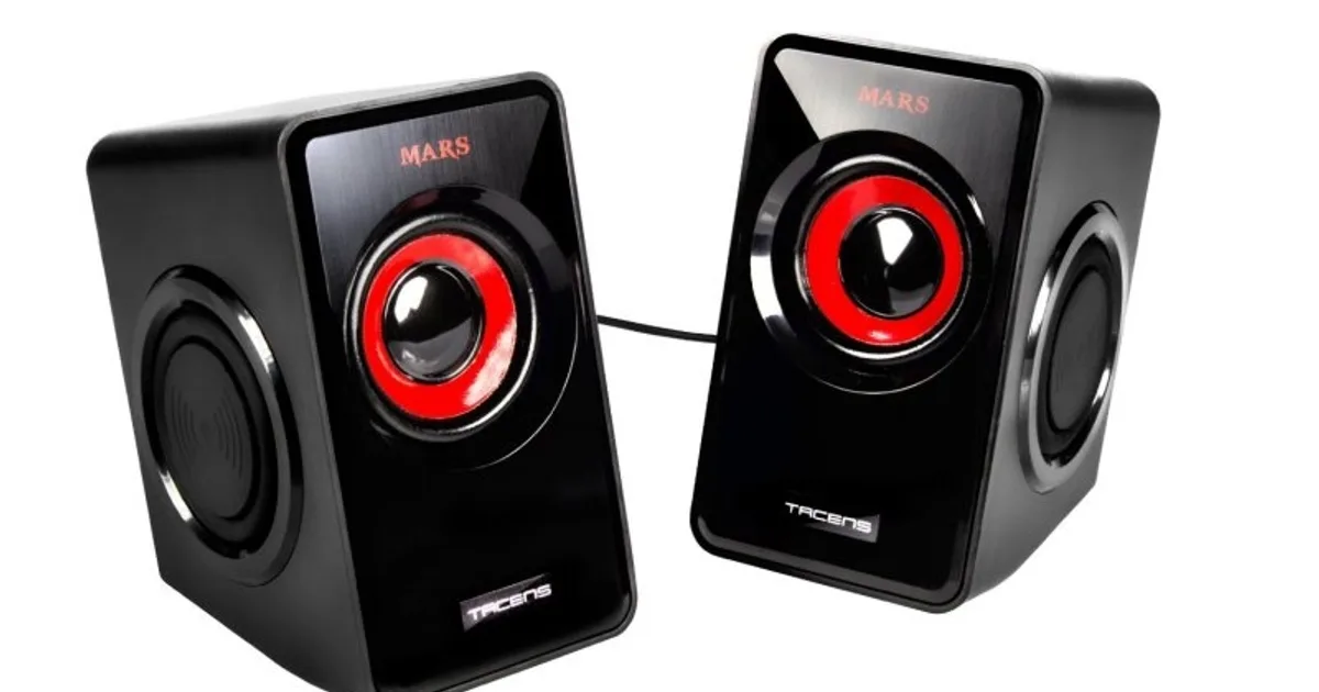 Mars Gaming Altavoces 2.0 MS1 negro/rojo