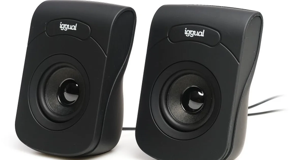 iggual Altavoces 2.0 6W mini-jack + USB