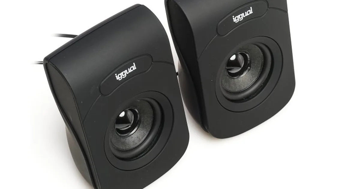 iggual Altavoces 2.0 6W mini-jack + USB (4)
