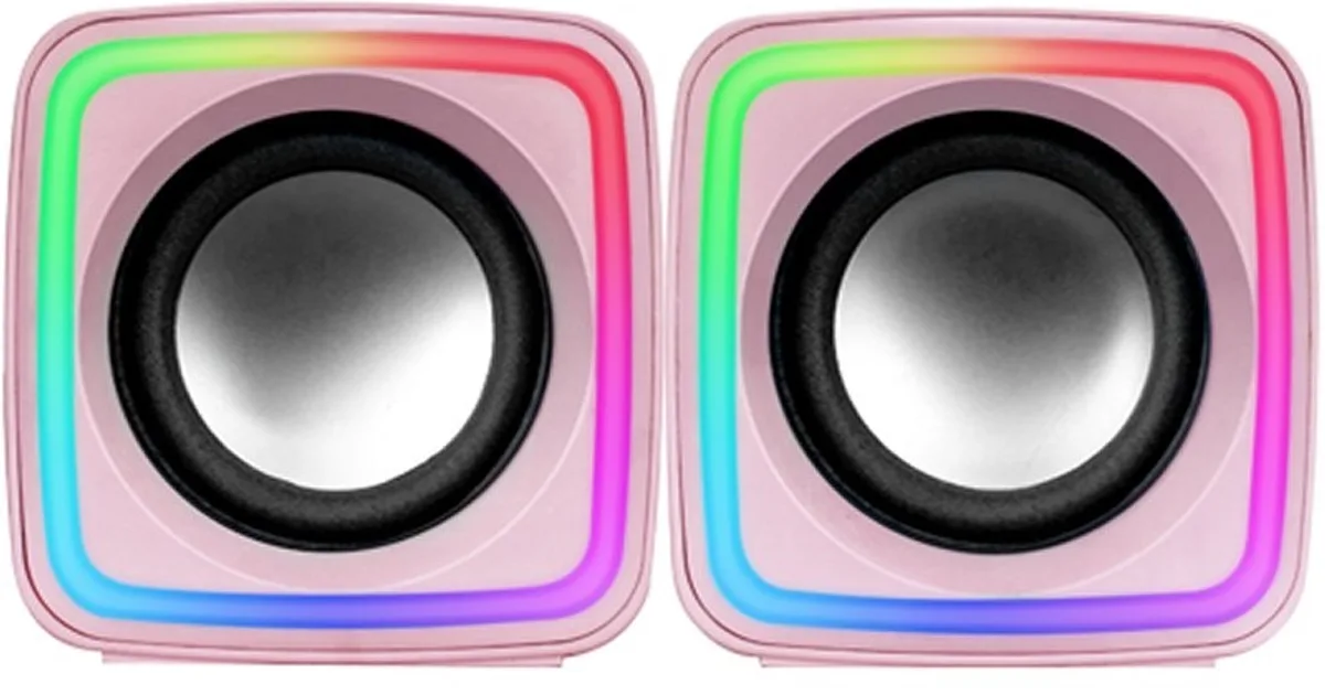 MARS GAMING Altavoces MSCUBE Premium 8W Pink