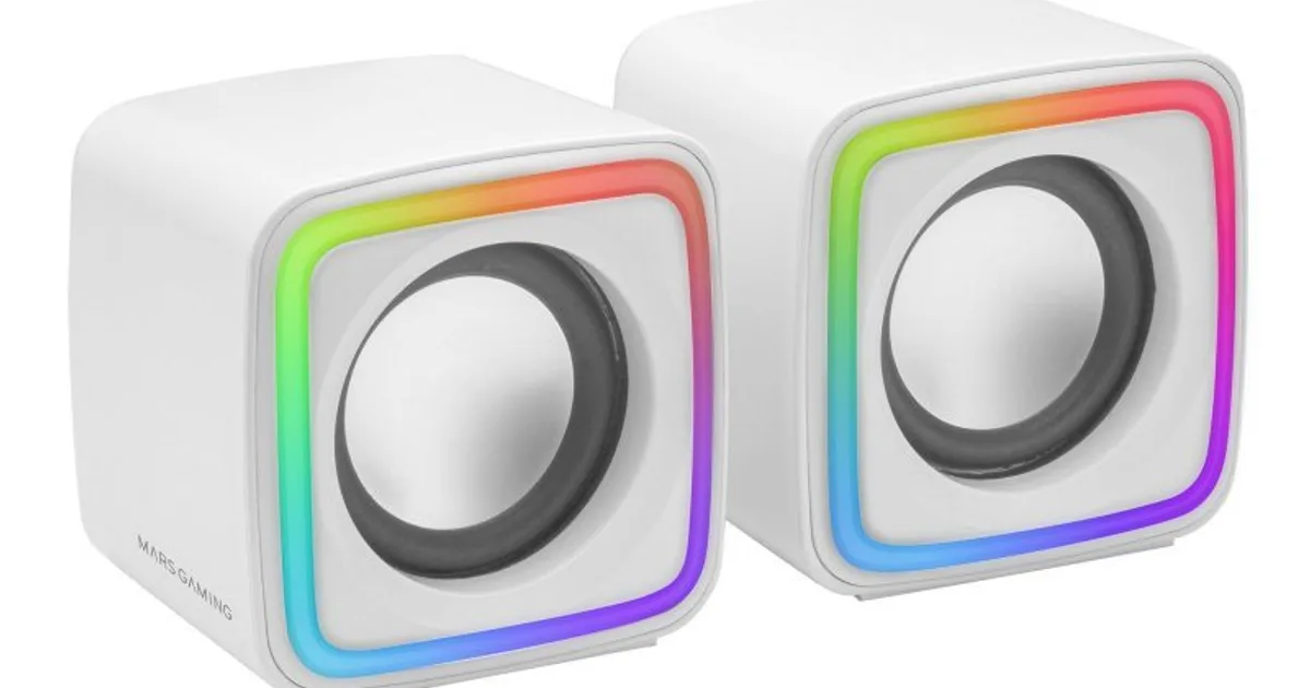 MARS GAMING Altavoces MSCUBE Premium 8W White (3)