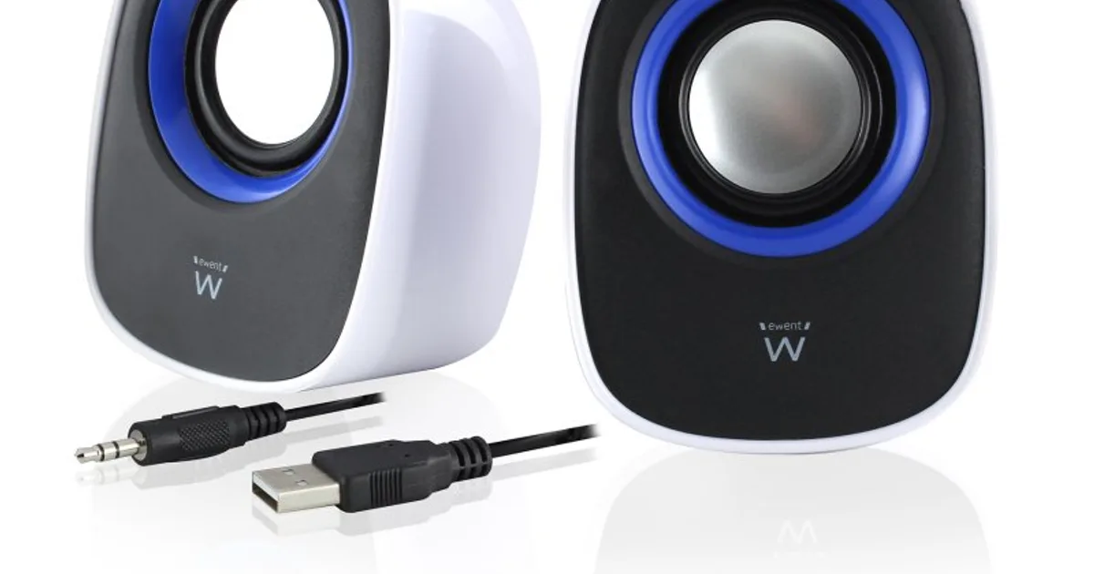 EWENT Altavoces escritorio 2.0 usb (2)