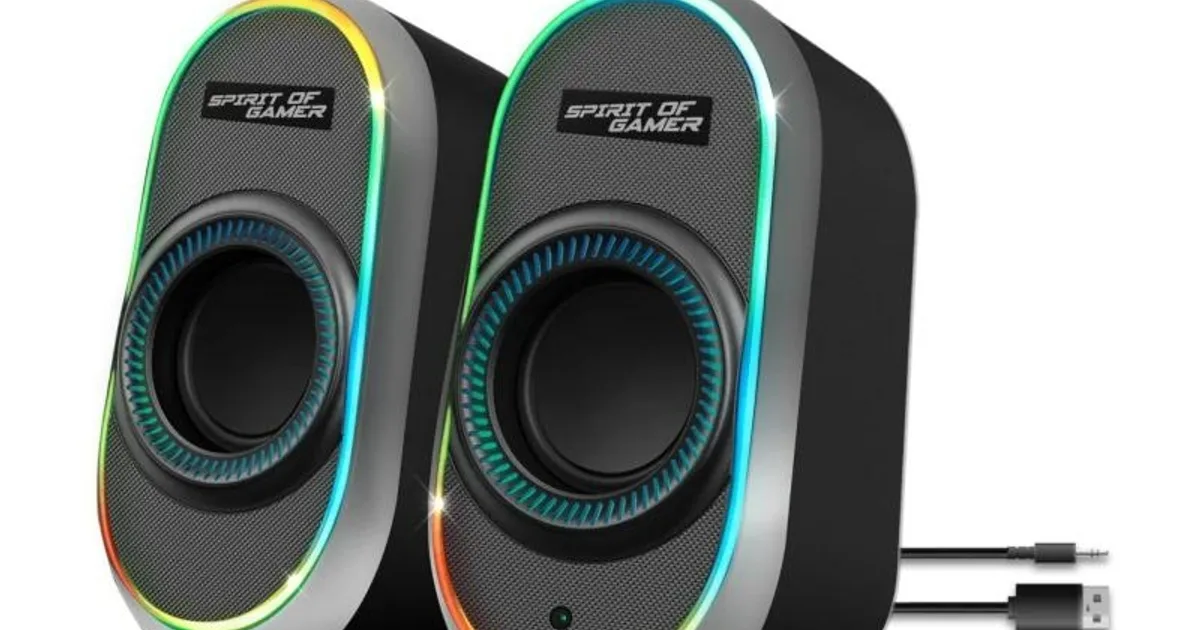 Spirit of Gamer Altavoz 2.0 FANATIC 500 RGB Black