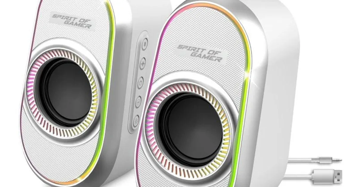 Spirit of Gamer Altavoz 2.0 FANATIC 500 RGB White