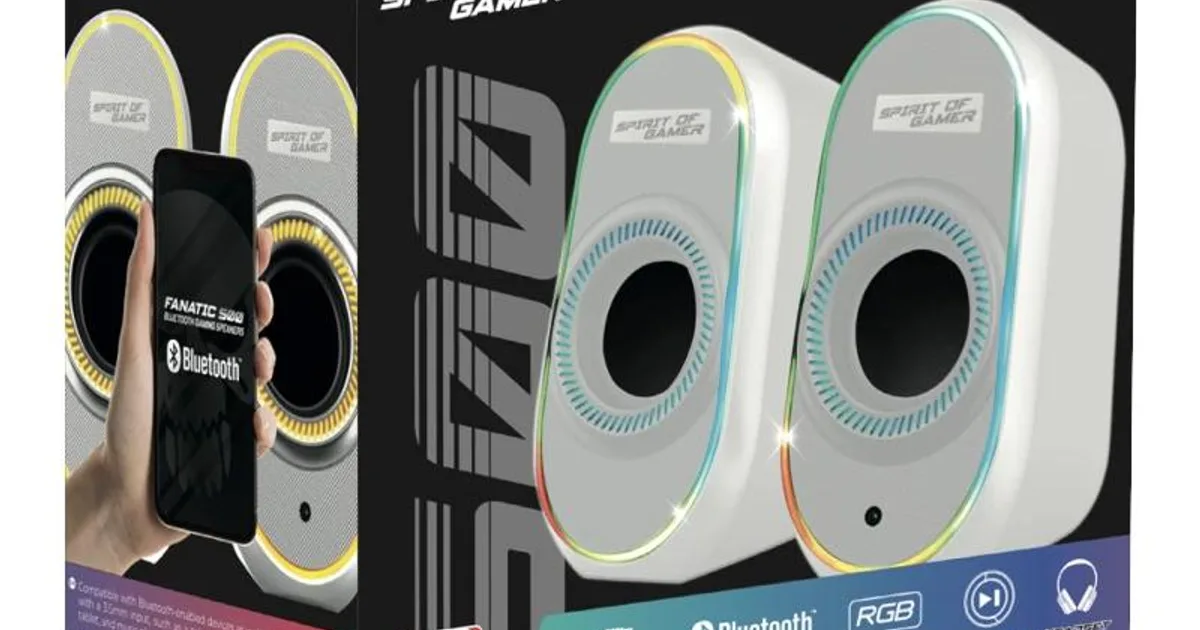 Spirit of Gamer Altavoz 2.0 FANATIC 500 RGB White (2)