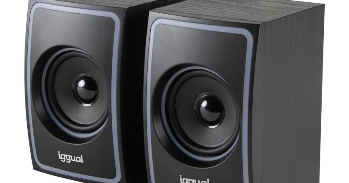 iggual Altavoces 2.0 10W mini-jack + USB Bluetooth