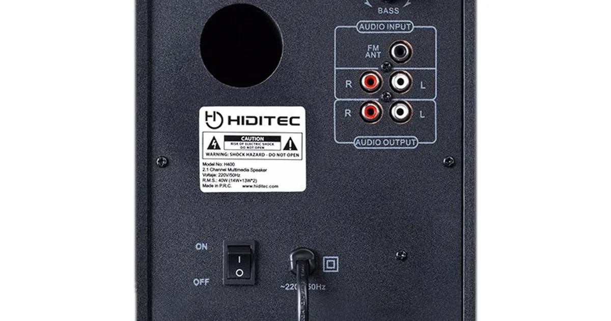 Hiditec Altavoces 2.1 Multimedia H400 40W Blt Radi (4)