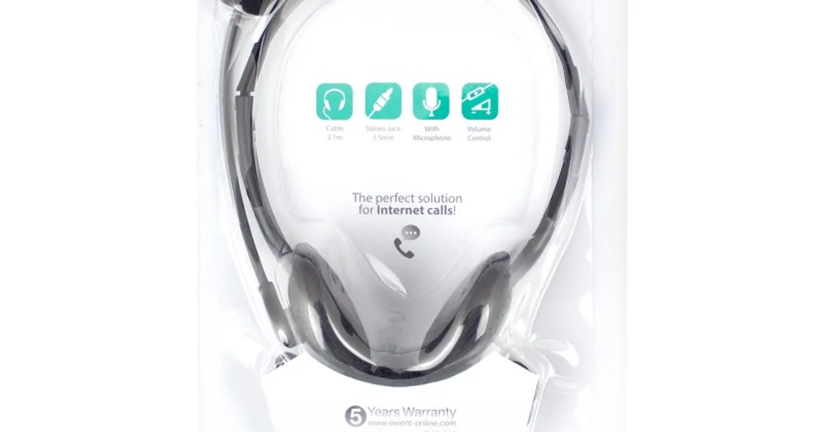 EWENT EW3563 Auriculares+ Micrófono Stéreo (4)