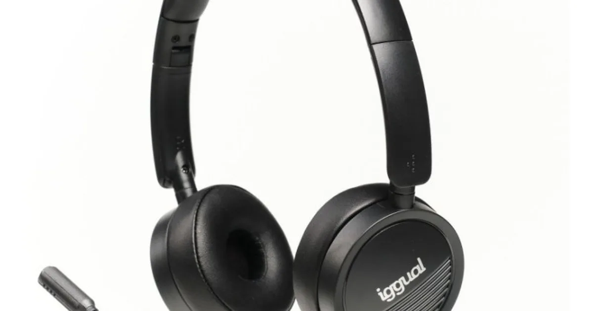 iggual Auriculares con micro Dual Tech USB/3,5 mm