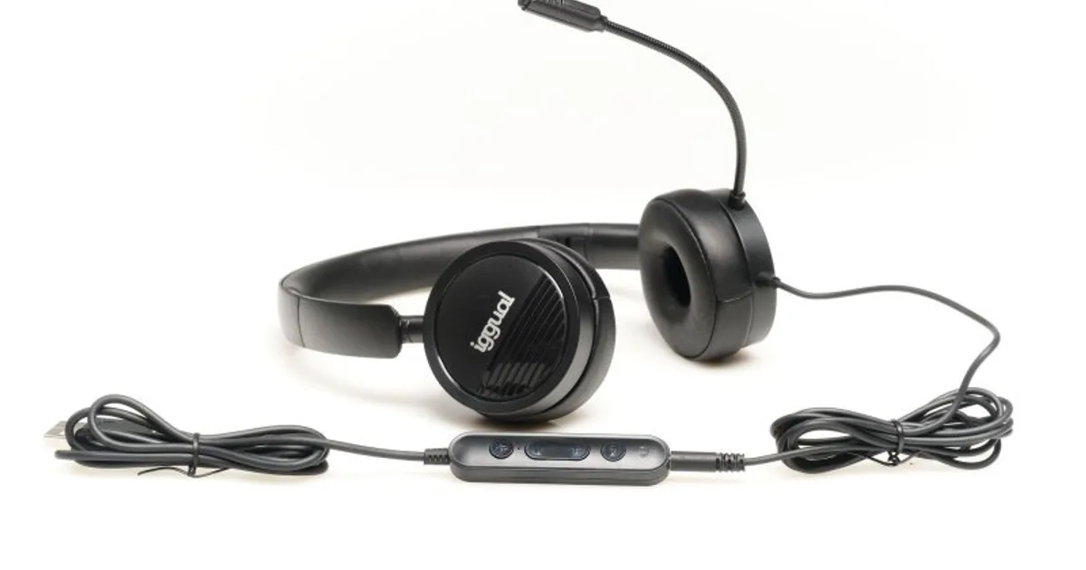 iggual Auriculares con micro Dual Tech USB/3,5 mm (3)