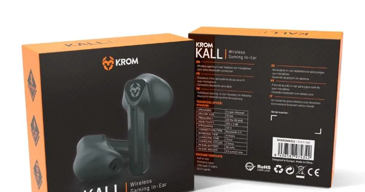 KROM KALL Auricular IN-EAR Gaming Wireless (4)