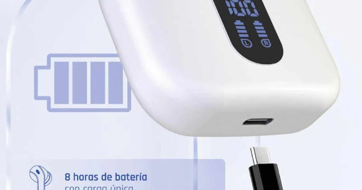 iggual Auriculares inalámbricos TWS Bluetooth blan (3)