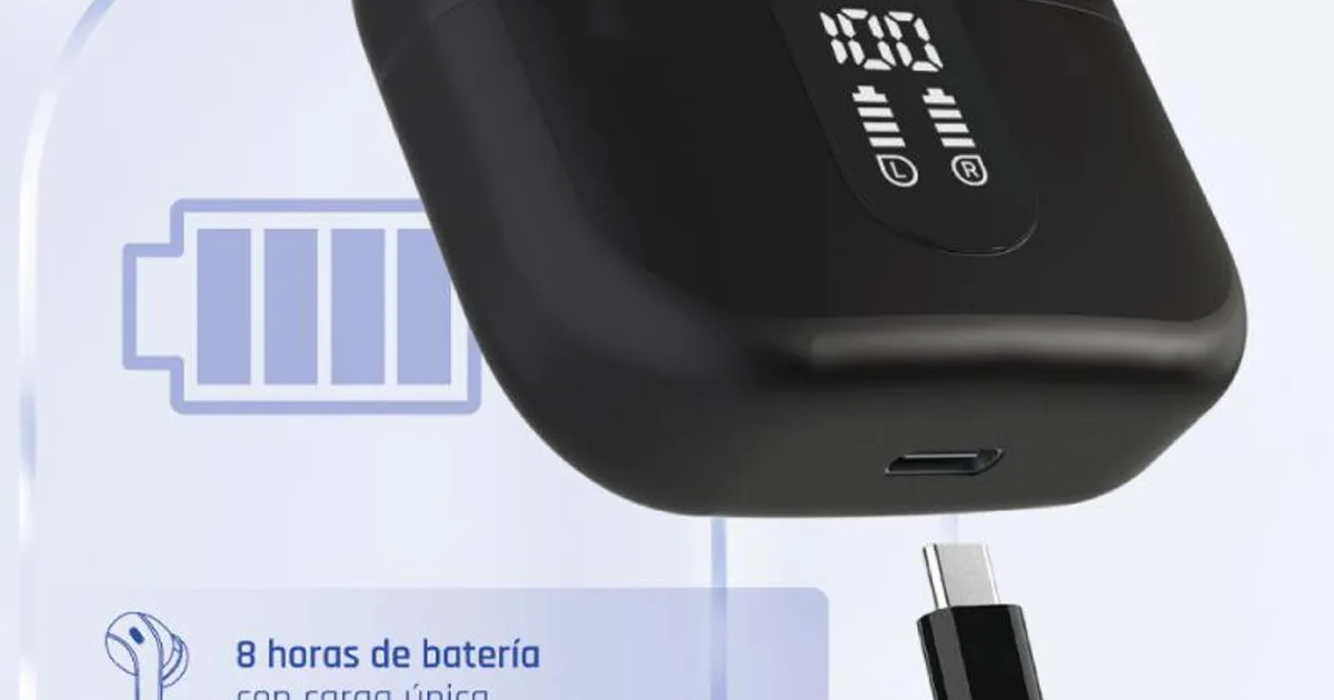 iggual Auriculares inalámbricos TWS Bluetooth negr (3)