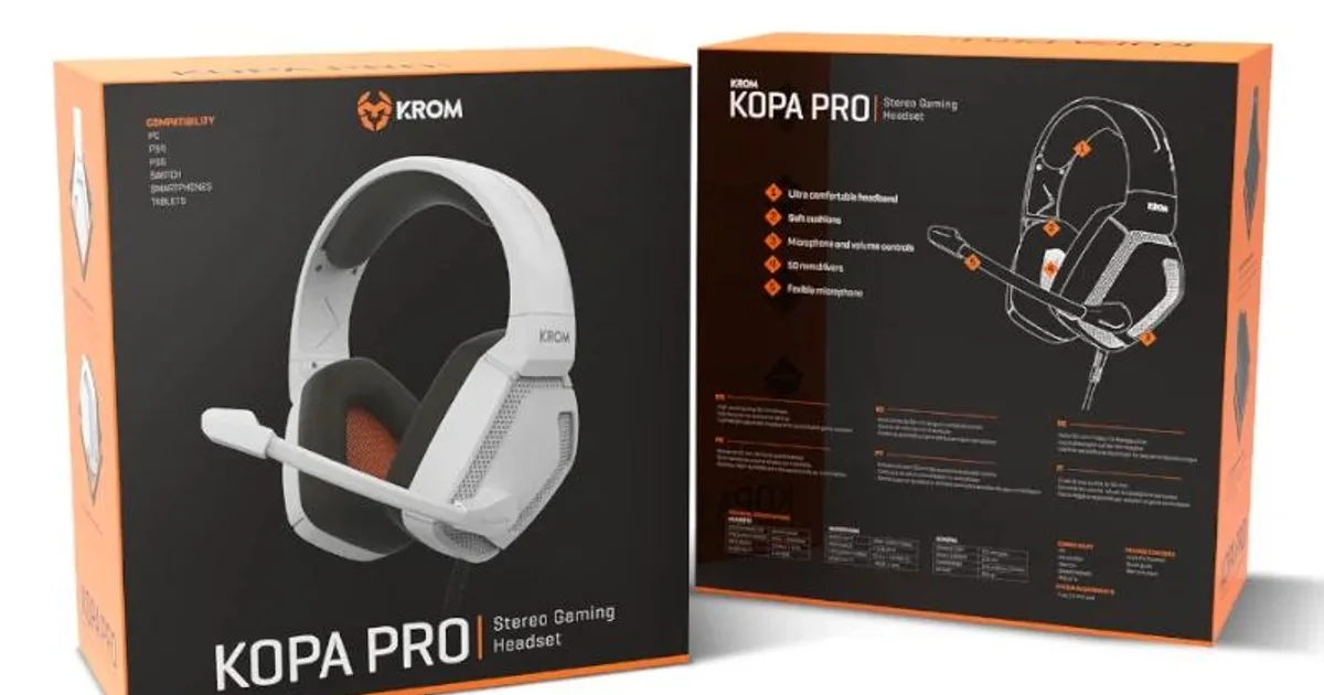 KROM KOPA PRO | AURICULAR GAMING STEREO BLANCO (4)