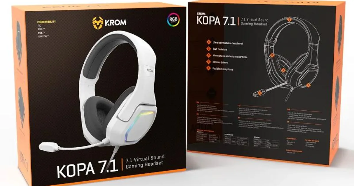 KROM KOPA AURICULARES GAMING 7.1 VIRTUAL BLANC (4)