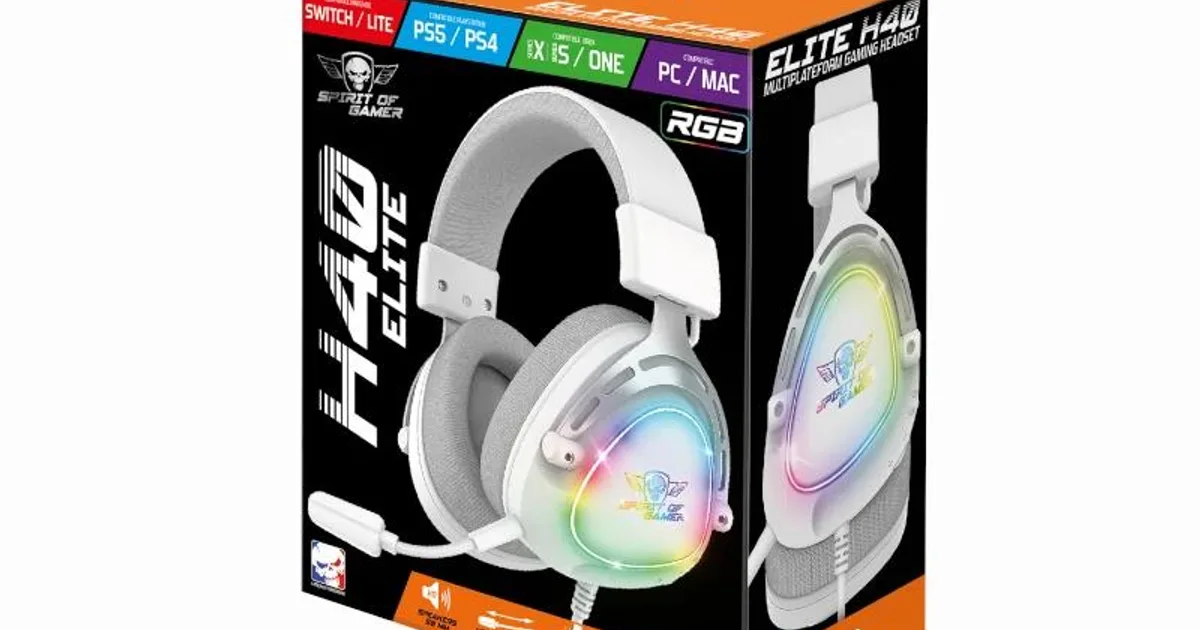 Spirit of Gamer Auriculares Elite H-40 Blanco (2)