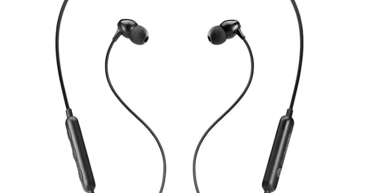 Motorola SP106 Black Sport Headphones