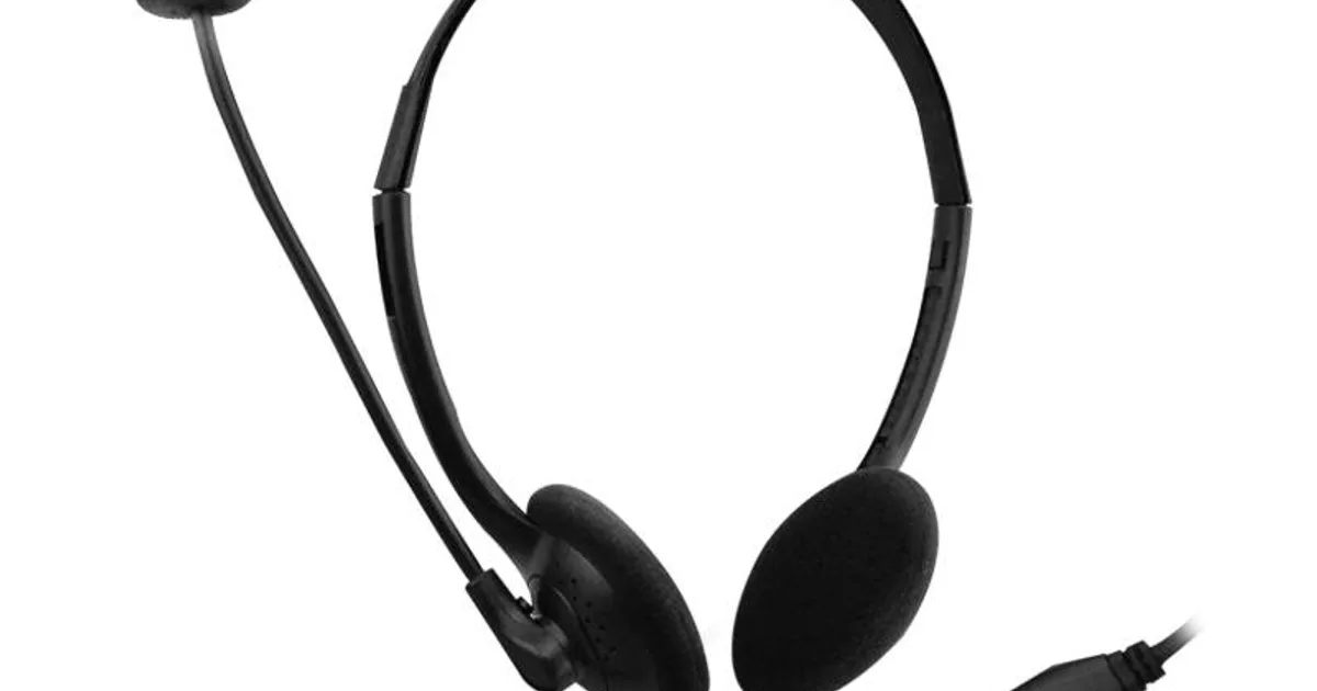 EWENT Auriculares diadema con micro mini jack