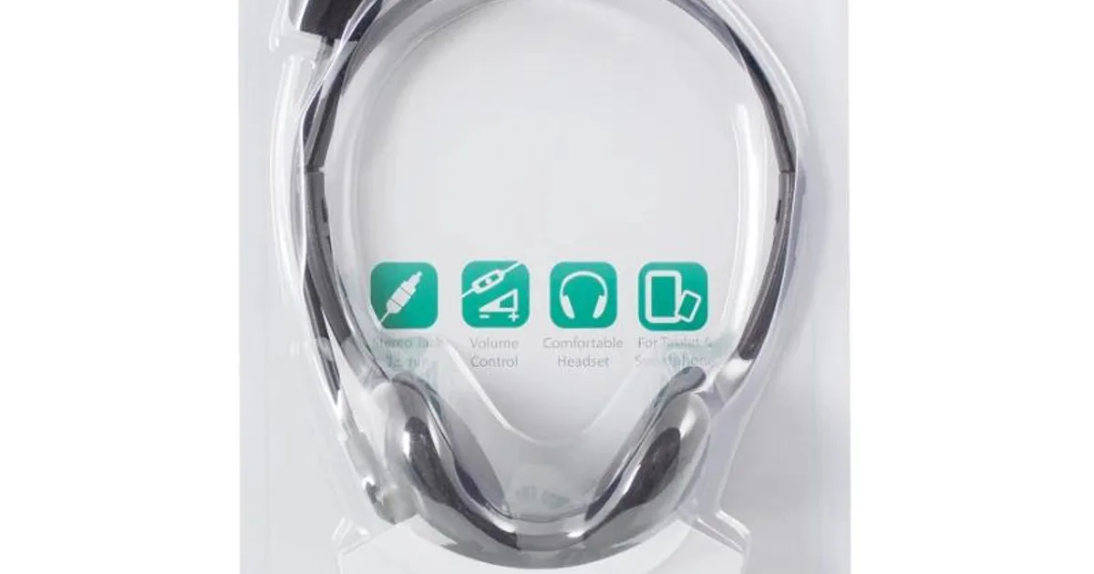 EWENT Auriculares diadema con micro mini jack (2)