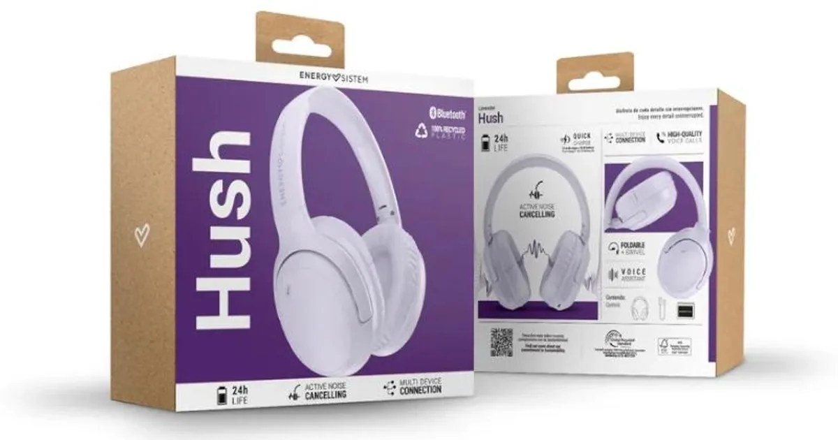 Energy Sistem Auriculares Hush Lavender BT ANC (4)
